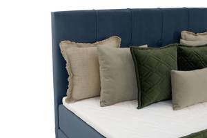 Boxspringbett Lago Blau - Breite: 120 cm - H2