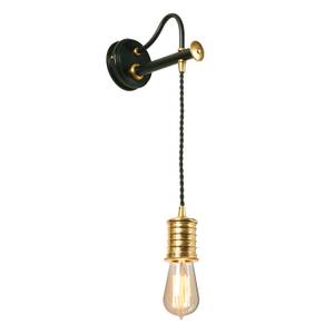 Wandlampe COLGAR Schwarz - Graumetallic - Durchscheinend