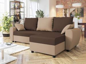 Ecksofa Fiona Beige - Braun