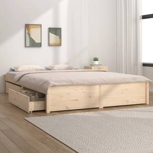 Bettrahmen 3013835-1 Braun - Holz - Breite: 141 cm