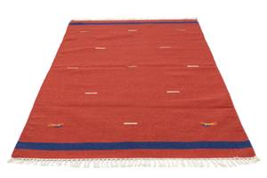 Kelim Modern - 180x120cm Rot - Naturfaser - 120 x 1 x 180 cm