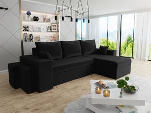 Ecksofa Kansas Lux Schwarz