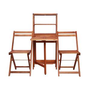 Bistro-Set (3-teilig) 44013 Braun - Massivholz - Holzart/Dekor - 50 x 116 x 83 cm