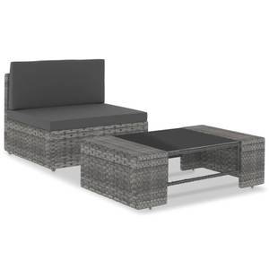 Salon de jardin (lot de 2) 3001946-1 Gris