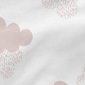 Clouds Drap-housse Rose foncé - Textile - 4 x 90 x 200 cm