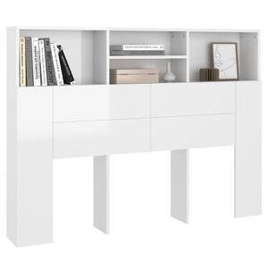 Armoire de tête de lit 3013699 Blanc brillant