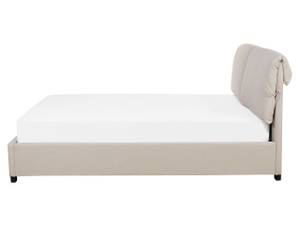 Lit double BELFORT Beige - Crème - Chêne foncé - Largeur : 171 cm