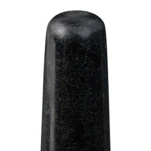 Mortier en granit  pilon antidérappant Noir - Blanc - Matière plastique - Pierre - 14 x 9 x 14 cm