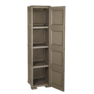 modularer schrank IN7283 Braun - Kunststoff - 164 x 43 x 40 cm