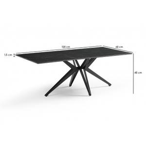 Table basse 120x60cm céramique INDIANA06 Noir - Céramique - 120 x 45 x 60 cm