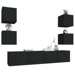 TV-Schrank 6er Set D842 Schwarz