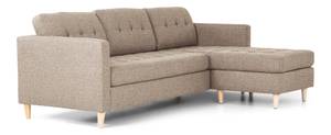 Sofa Marino Braun - Textil - 219 x 80 x 151 cm