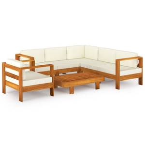 Garten-Lounge-Set (7-teilig) 3006534-4 Creme