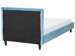 Doppelbett FITOU Blau - Hellblau - Eiche Dunkel - Breite: 100 cm