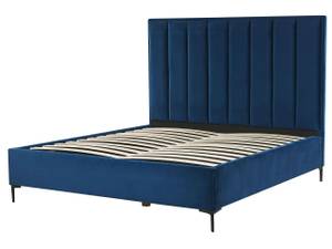 Doppelbett SEZANNE Schwarz - Blau - Marineblau - Breite: 170 cm