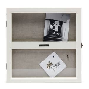 RM Memories Cabinet Multi-Fotorahmen Weiß - Holzwerkstoff - Glas - 30 x 4 x 30 cm