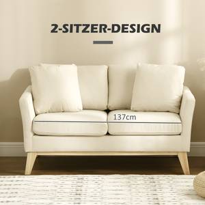 2-Sitzer-Sofa mit Kissen 839-658V00BG Beige