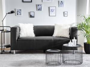 3-Sitzer Sofa FLORO Schwarz - Silber