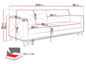 Schlafsofa Lavende Beige