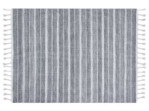 Tapis tressé BADEMLII Gris - Gris lumineux - Blanc