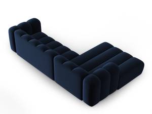 modulares Ecksofa LUPINE 4 Sitzplätze Hochglanz Nachtblau