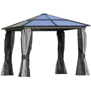 Luxus Pavillon 84C-049CG Grau - Metall - 295 x 265 x 295 cm