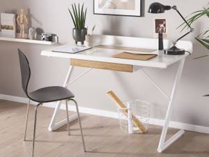 Schreibtisch FOCUS Braun - Weiß - Holzwerkstoff - 120 x 84 x 60 cm