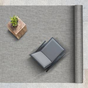 Outdoor-Teppich Matera Grau - Kunststoff - 60 x 1 x 100 cm