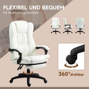 Massage Bürostuhl 921-539V90CW Cremeweiß