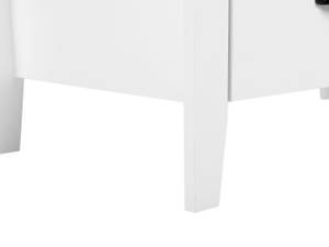 Commode DONOVAN Noir - Blanc - Bois manufacturé - 80 x 75 x 40 cm