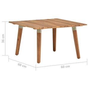 Table basse Blanc - Matière plastique - Polyrotin - 60 x 36 x 60 cm