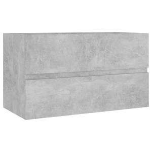 Meuble lavabo avec bassin 3007833-3 Gris minéral - Largeur : 80 cm