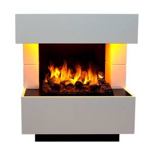 Glow Fire Kleist OMC500Holz Elektrokamin Weiß - Holzwerkstoff - Metall - 80 x 90 x 50 cm