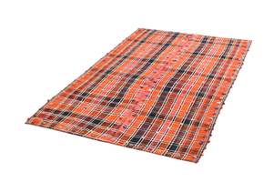 Teppich Jajim XCIX Orange - Textil - 137 x 1 x 225 cm