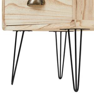 Table de chevet MALIA Marron - Bois massif - 35 x 54 x 30 cm