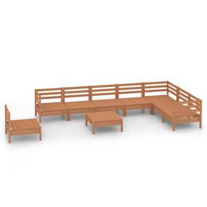 Garten-Lounge-Set Braun - Massivholz - Holzart/Dekor - 64 x 29 x 64 cm