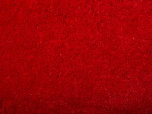 Tapis à poil long DEMRE Rouge - 140 x 140 x 140 cm