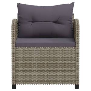 Garten-Lounge-Set Grau - Polyrattan - 70 x 71 x 233 cm