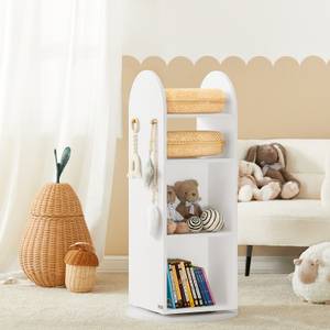 Étagère enfant KMB64-W Blanc - Bois manufacturé - 48 x 105 x 48 cm