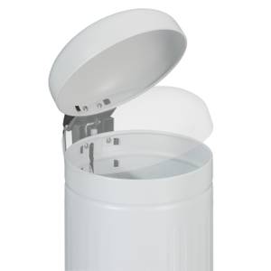 Kosmetikeimer 3 Liter Weiß - Metall - Kunststoff - 17 x 29 x 24 cm