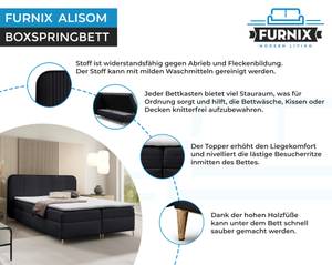 Boxspringbett Alisom Schwarz