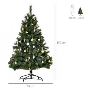 Künstlicher Weihnachtsbaum 830-185V02 Grün - Kunststoff - 95 x 150 x 95 cm