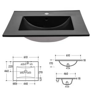 Badmöbel Set XANTEN (7-tlg) Braun - Holzwerkstoff - 190 x 200 x 46 cm