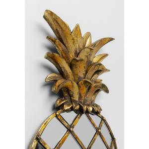 Déco murale ananas Doré - Verre - Matière plastique - Pierre - 26 x 50 x 3 cm