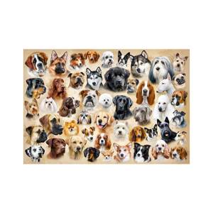 Puzzle  Collage mit Hunden Papier - 29 x 6 x 37 cm