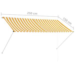 Auvent 3001277-1 Jaune - Largeur : 250 cm