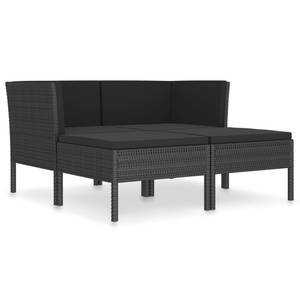 Garten-Lounge-Set (4-teilig) 3009677-1 Schwarz