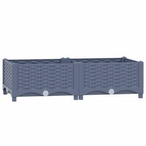 Hochbeet 3006706-1 Grau - 40 x 23 x 80 cm