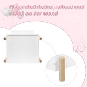 Kinder Bücherregal Amara Weiß - Holzwerkstoff - Massivholz - 45 x 85 x 36 cm