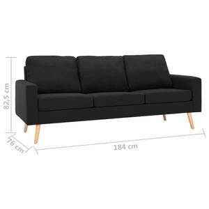 Sofa (3-teilig) 3003194-4 Schwarz